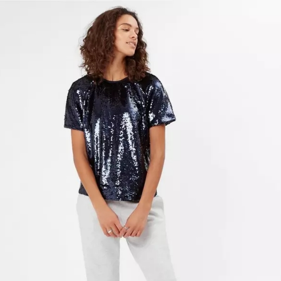 Boxy sequin top - Picture 7 of 8